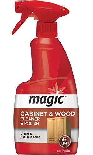 Achieve a pristine cabinet with our magic cleaning product